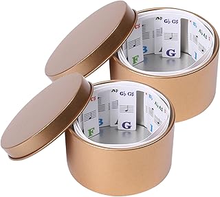 Removable Piano Keyboard Note Labels, 2pcs Piano Key Stickers with Storage Box, PVC Music Decals Piano Notes Guide 88 Key Full Size Piano Keyboard Stickers for Beginners Learning(White)