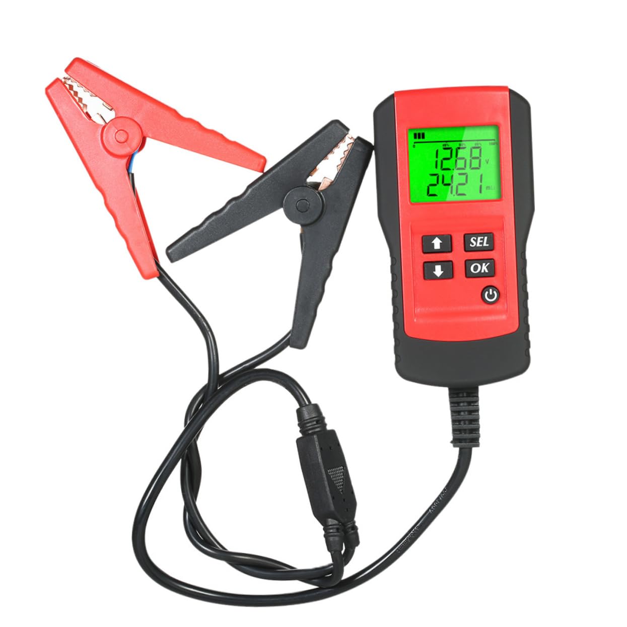 TOPBATHY Tester per Batteria Auto Dispositivo di Protezione e Test Costante 12v Analizzatore di Batterie per Auto Materiali Abs e Rame Adatto per Veicoli Elettrici