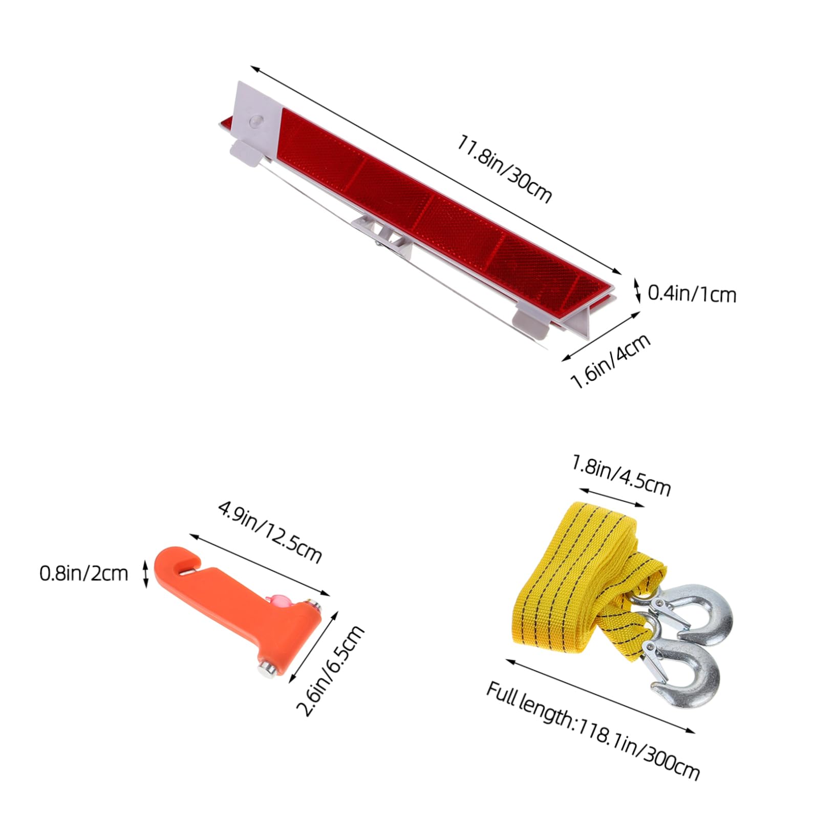 1set Strumenti Di Emergenza Per Auto Kit Di Sicurezza Stradale Multifunzione Con Accessori Essenziali Per Riparazioni e Assistenza Veicolo