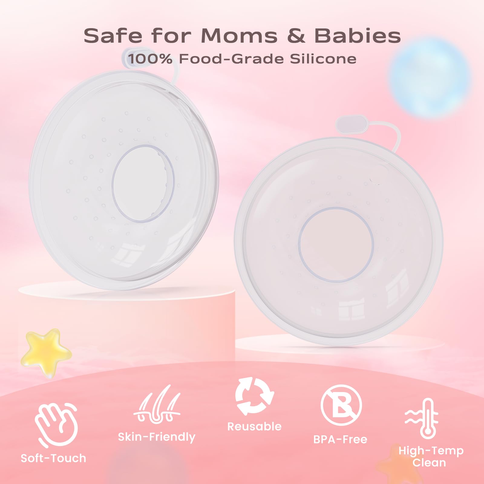 Breast Milk Collector Breastfeeding, Breast Shells Milk Collection Shells, Milk Catchers Breastfeeding - Image 2