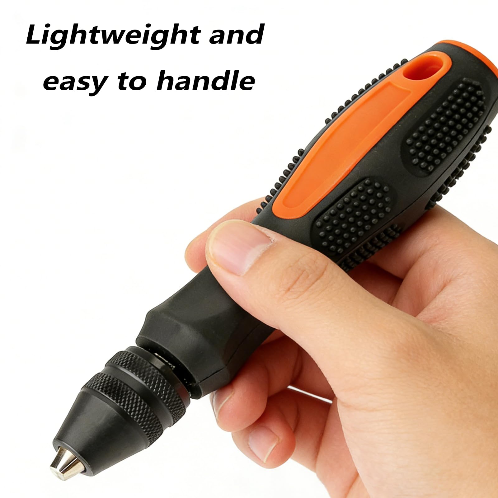 1 Piezas Taladro Manual Mini Taladro Manualidades Convient Aux Forets de 0.5 à 0.8 Mm.Conception Ergonomique,Prise en Main Aisée,Antidérapant,Compact,Facile à Ranger,Haute Précision.