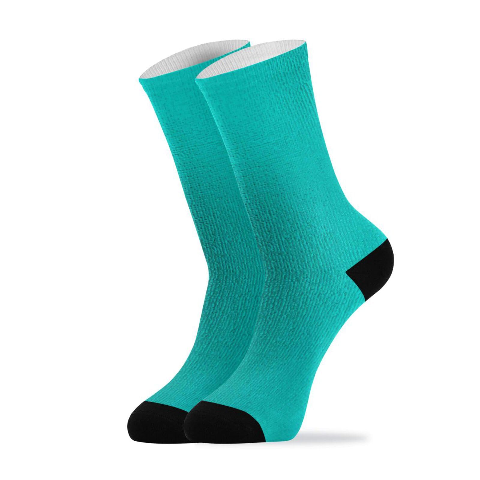 SHJI Teal Turquoise Socks Women Men Short Stockings Unisex Sock for Running Athletic Hiking Cycling 1 Pair