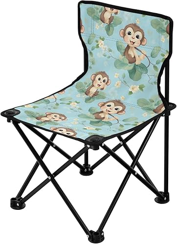 Miniatura 4 de Outdoor Folding Cute Monkey Flower Camping Chairs for Adults Portable Camping Chair Lightweight Lawn Chair 202a4996