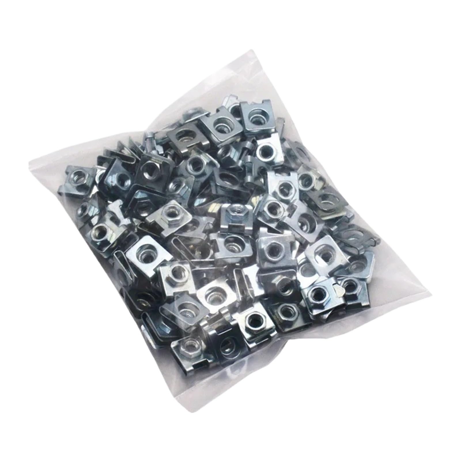 KXFVYNE Car Metal Clips U-Type Fastener Screw Bases Auto Bumper Fenders Trim Panel Anti-Rust Protection Clip Buckle(50pcs)