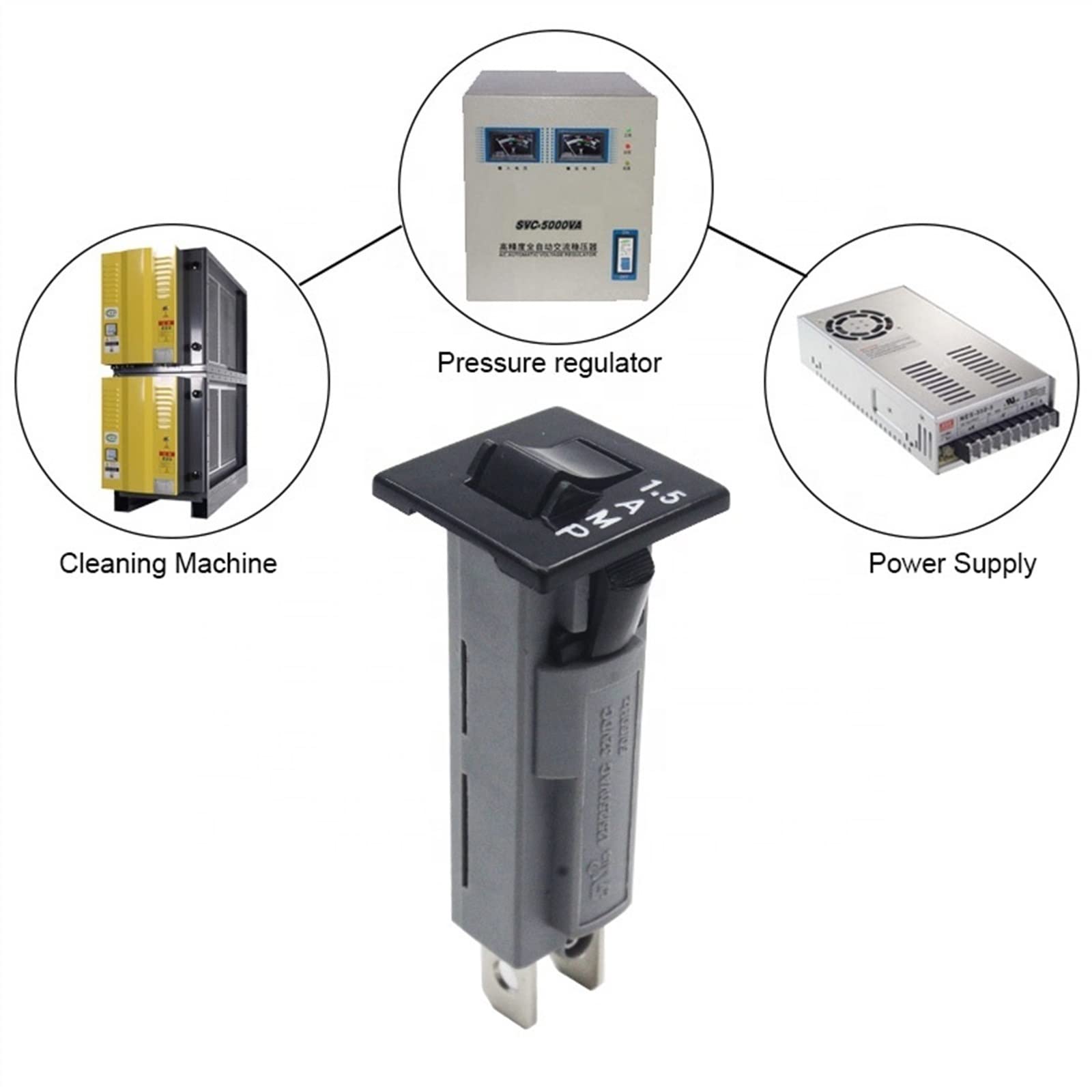 20A Overload Protector RuiLing 20A Thermal Circuit Breaker - Mini Push  Reset Overload Protector Switch 125/250VAC 125/250VAC Circuit Breaker 1Pcs 92 Series 20A Circuit Breaker Overload Switch Over Current Pr