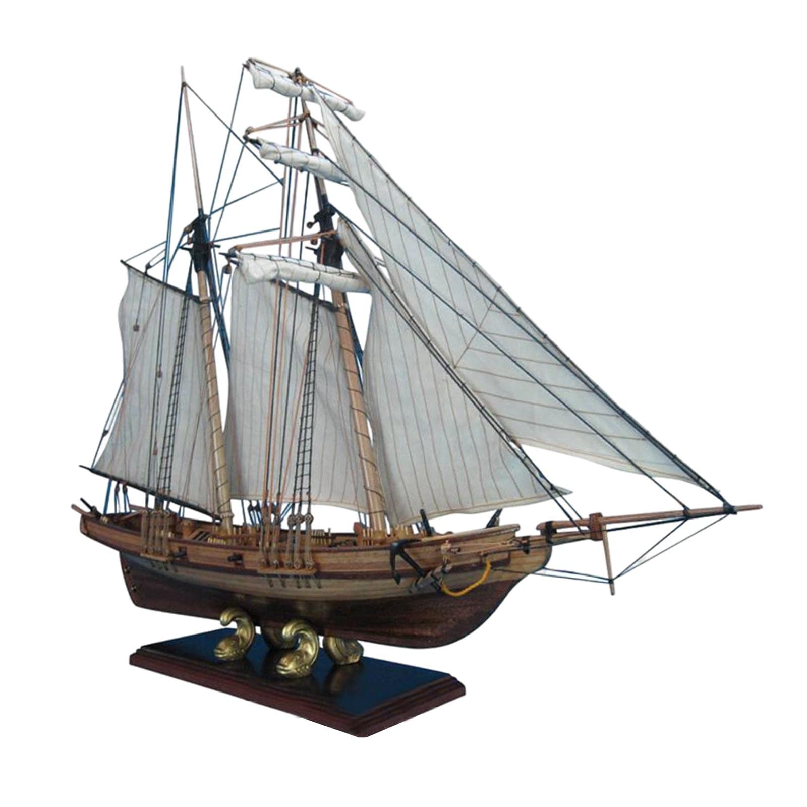 CLUB BOLLYWOOD® Assembled Sailing Boat Model Kits Halcon Table Decoration 3D for Hobby Boys|Toys & Hobbies | Models & Kits | Military |1 Set 3D Wooden Model Kits Sailing Boat