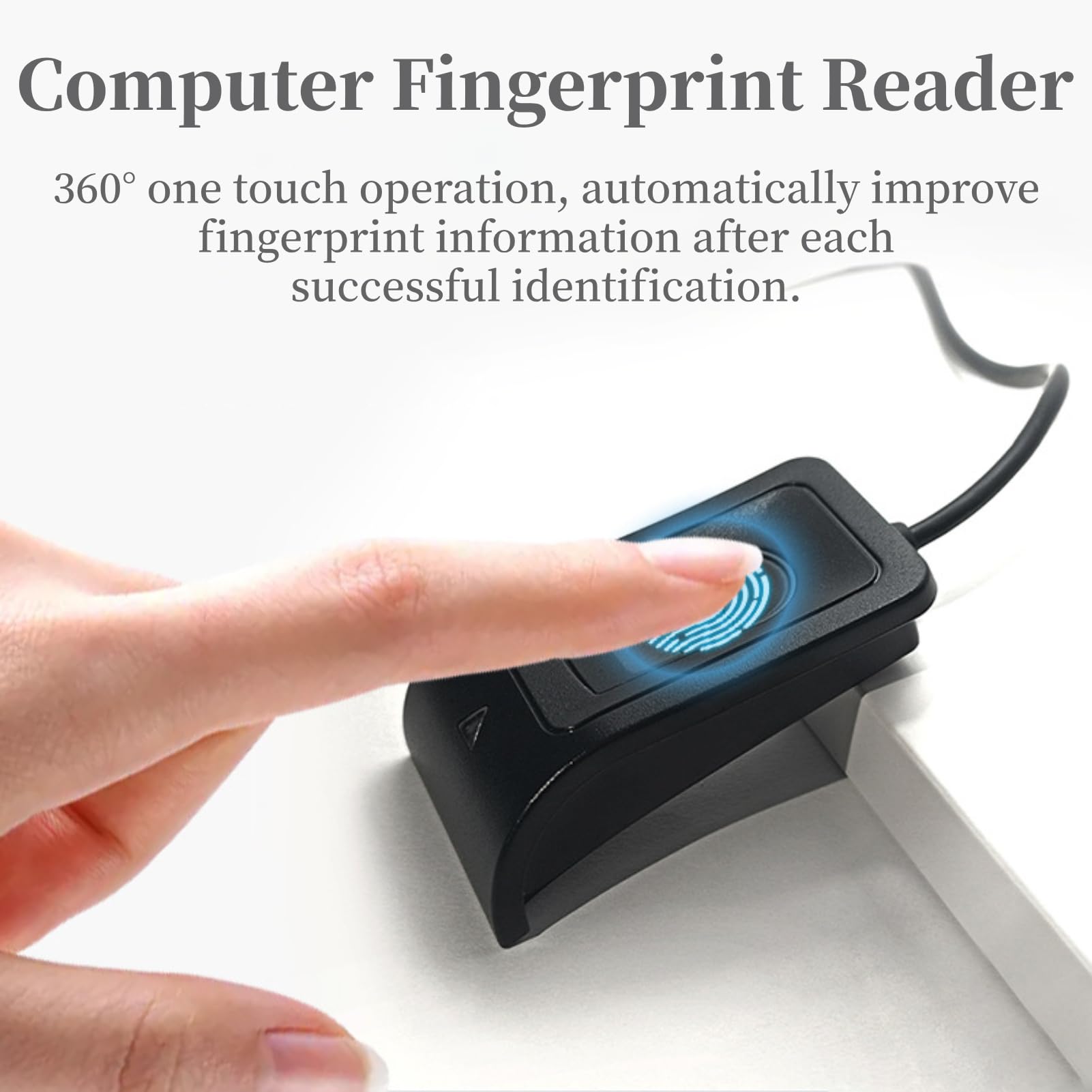 Desktop USB Fingerprint Reader, Computer Fingerprint Key Reader - Image 4