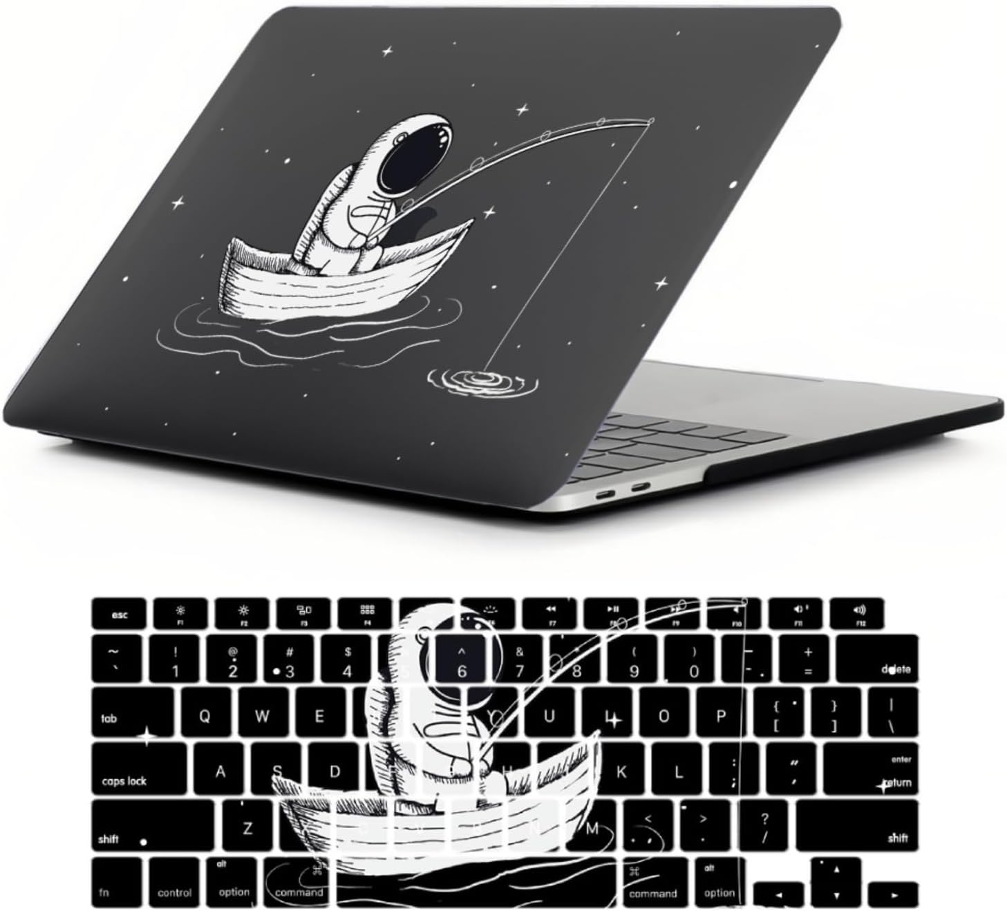 Case Compatible with New MacBook Pro 13 inch 2020 2019 2018 2017 2016 A2338 A2289 A2251 A2159 A1989 A1708 A1706 M1, Plastic Laptop Hard Shell Case & Keyboard Cover - Panda
