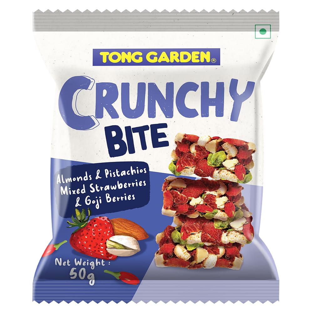 Tong Garden 50g Crunchy Bite Almonds and Pistachio Mixed strawberries & Goji Berries, (50 Gm X 4) (B0CCL2DB12) Amazon Price History, Amazon Price Tracker