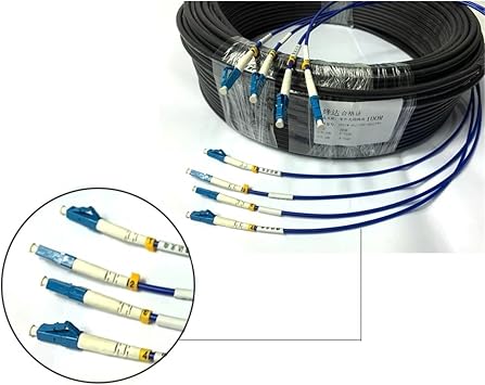 200meters LC Armored Optical Cable,Single-Mode,2C,4-core,6-core,8-core,12-core,Outdoor,Hard Not Soft Fiber Optic Cable(Ask us Customized)