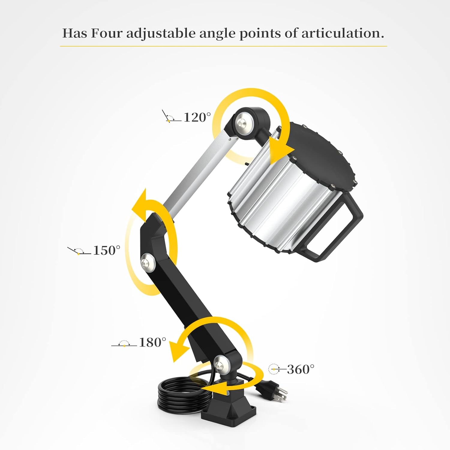 Best Seller Led Waterproof Machine Work Light, Multipurpose Adjustable Angle Aluminum Alloy Long Arm for Lathe CNC Milling Drill Press and Workbench, AC 110~240V with US Plug One-Day Sale: Up to 60% Off Led Waterproof Machine Work Light, Multipurpose Adjustable Angle Aluminum Alloy Long Arm for Lathe CNC Milling Drill Press and Workbench, AC 110~240V with US Plug