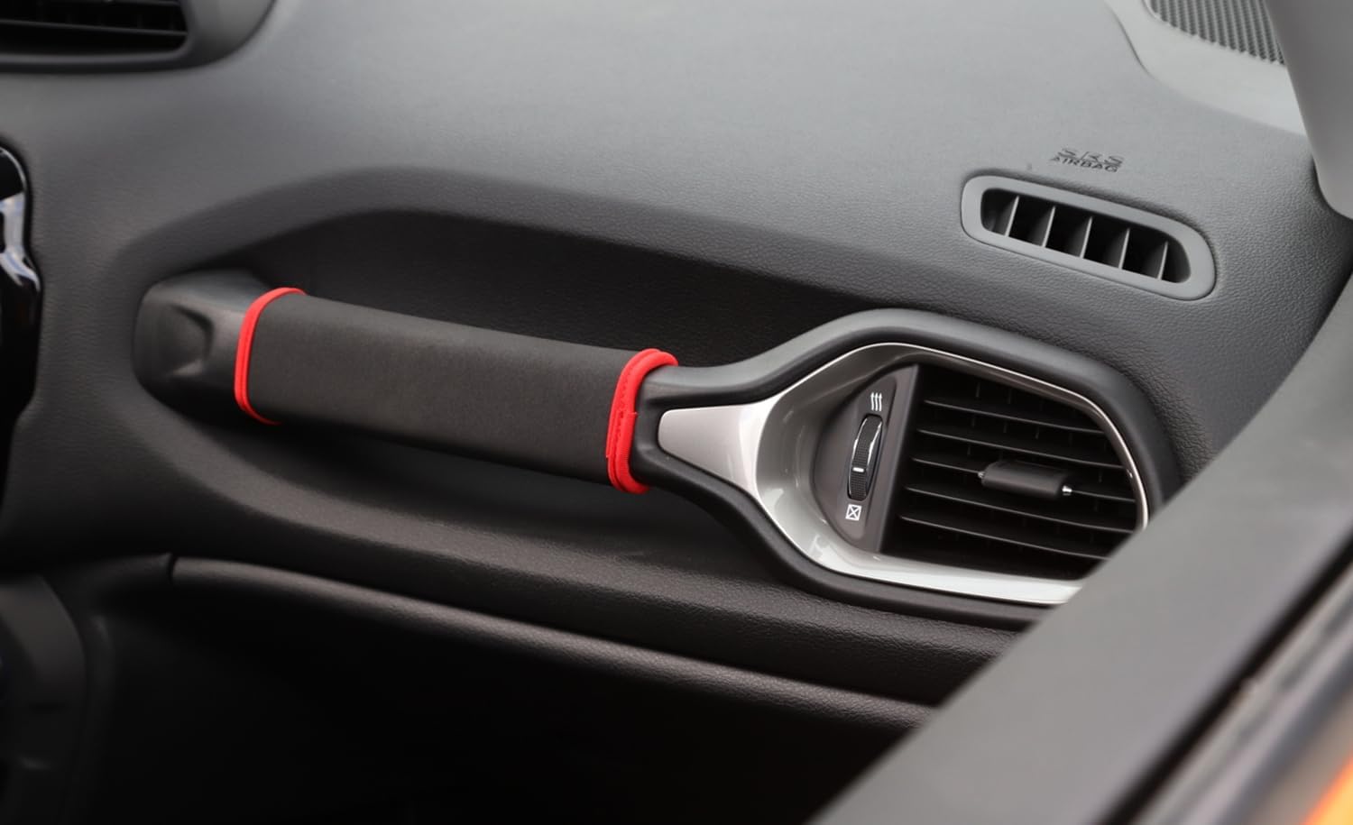 Co-Pilot Handle Passenger Grab Bar Handle Cover Protector Pad Mat Compatible with Jeep Renegade 2016-2025 Interior Accessories