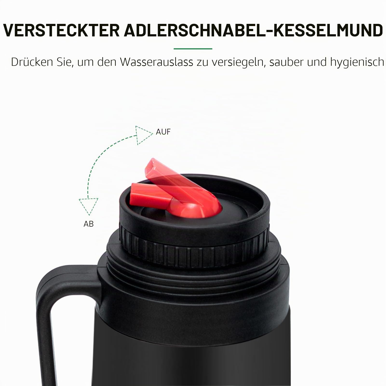 Cuopru Premium Edelstahl Yerba Mate Set, Kürbis, 1 Liter isolierte Flasche, Behälter, Bombilla, Reinigungsbürste, Teefilter-Set, Mattschwarz