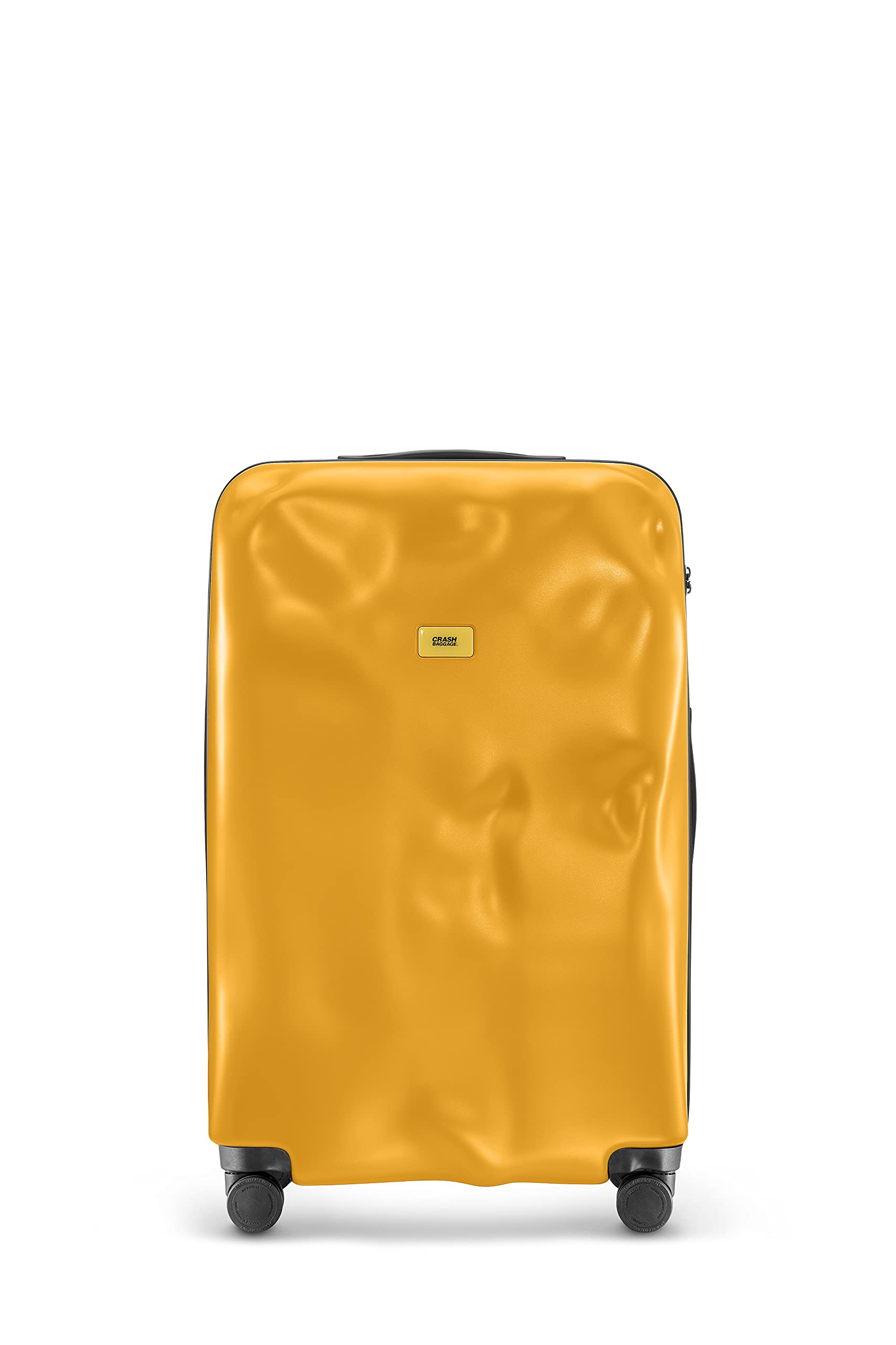 Crash Baggage - ICON Large, twarda walizka z poliwęglanu, duży bagaż, wymiary walizki na kółkach 79 x 50 x 30 cm, pojemność 99 litrów, kolor żółty, żółty, 100 Liter
