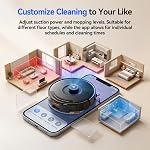 Redroad Robot Vacuum Mop Robot Vacuums 30000Pa