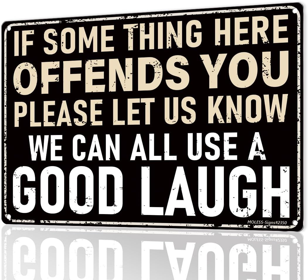 Divertido letrero de bar o cueva de hombre  Letreros de cerveza de metal vintage duraderos de 12 x 8 pulgadas, decoraciones de pared para el hogar,