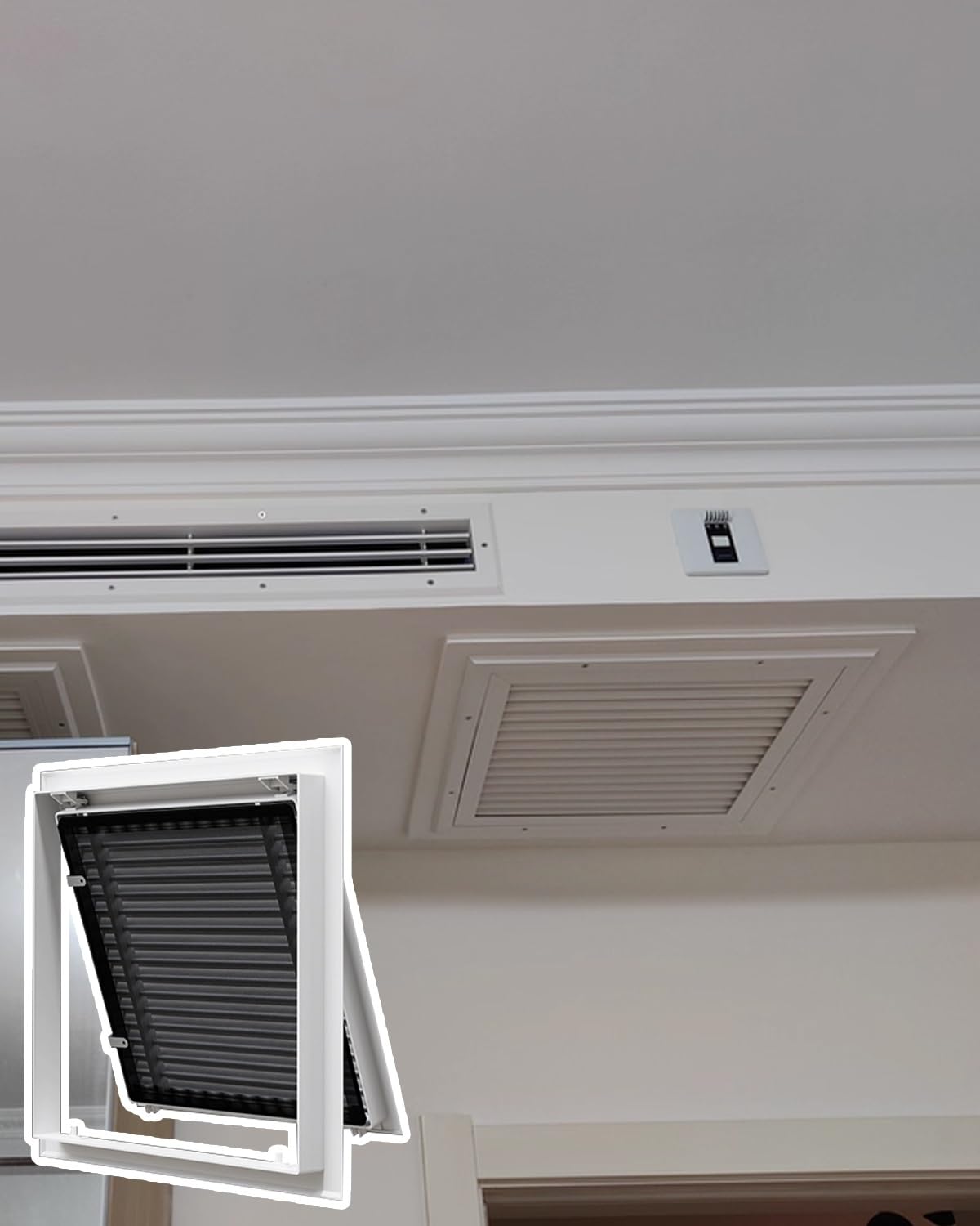 Grille d'aération pour climatisation gainable et trappe d'inspection de douche - 8