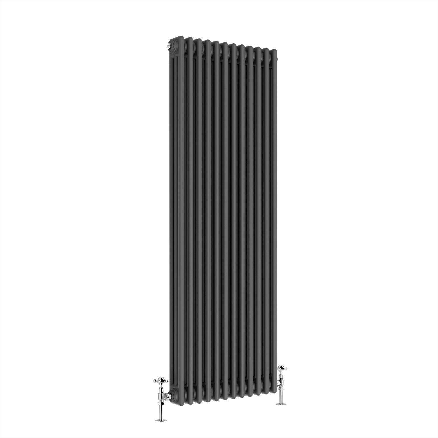 Warmehaus Traditional Anthracite 3 Column Vertical Radiator 1800x560mm