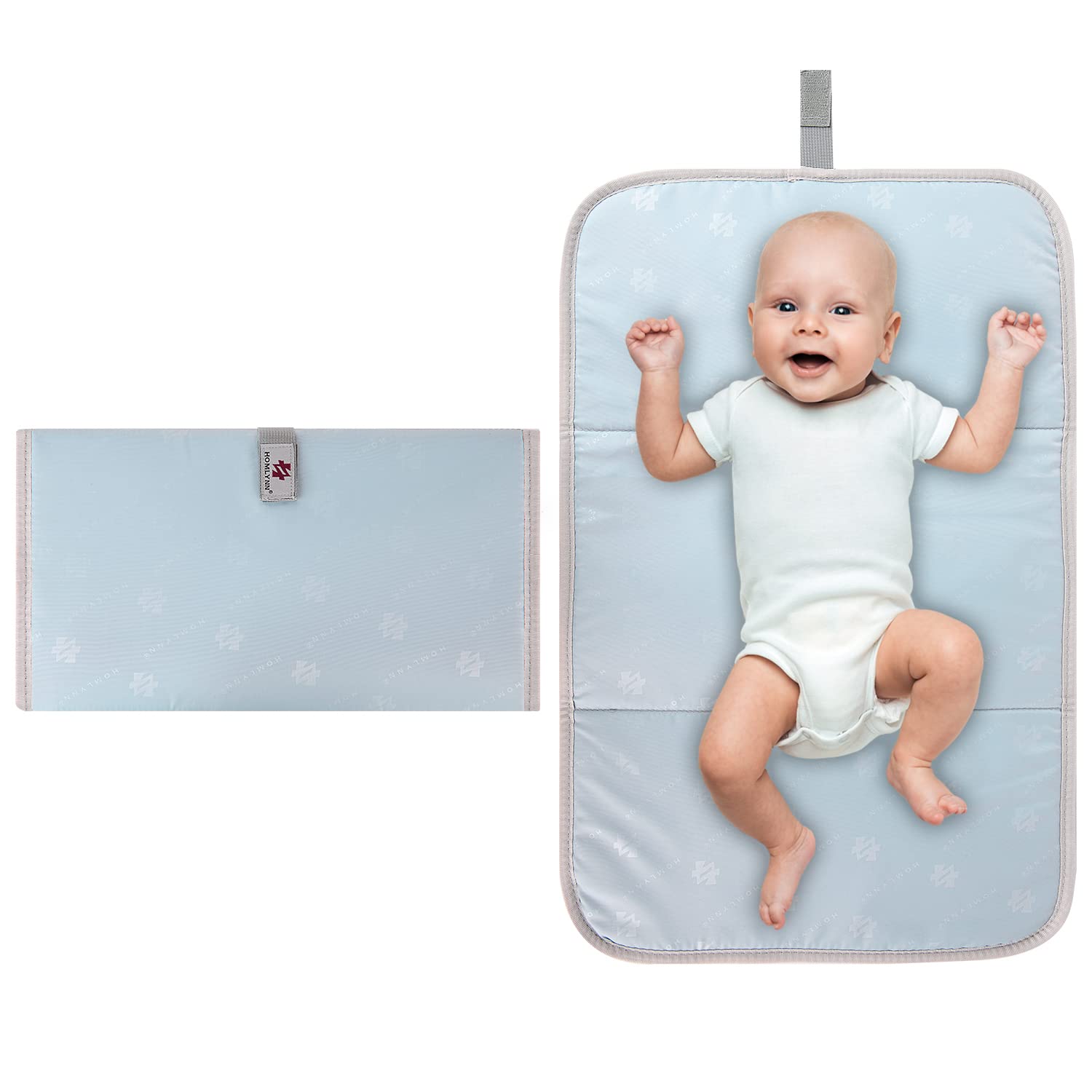 Portable Baby Nappy Changing Mat, Travel Diaper Change Pad, Newborns Baby Changing Mat Portable for Use Anywhere