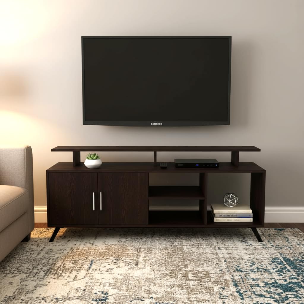 ESTANTERIA Engineered Wood TV Entertainment Unit Set Top Box Stand