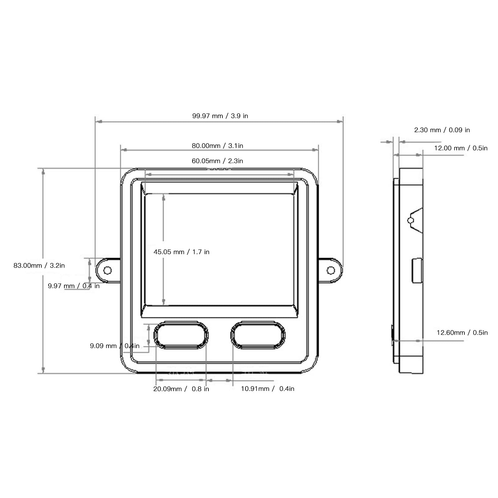 Touchpad USB con 2 Pulsanti, Funzioni Scorrimento e Zoom Touch, 99.97x83x12.6 mm, per Desktop e Laptop