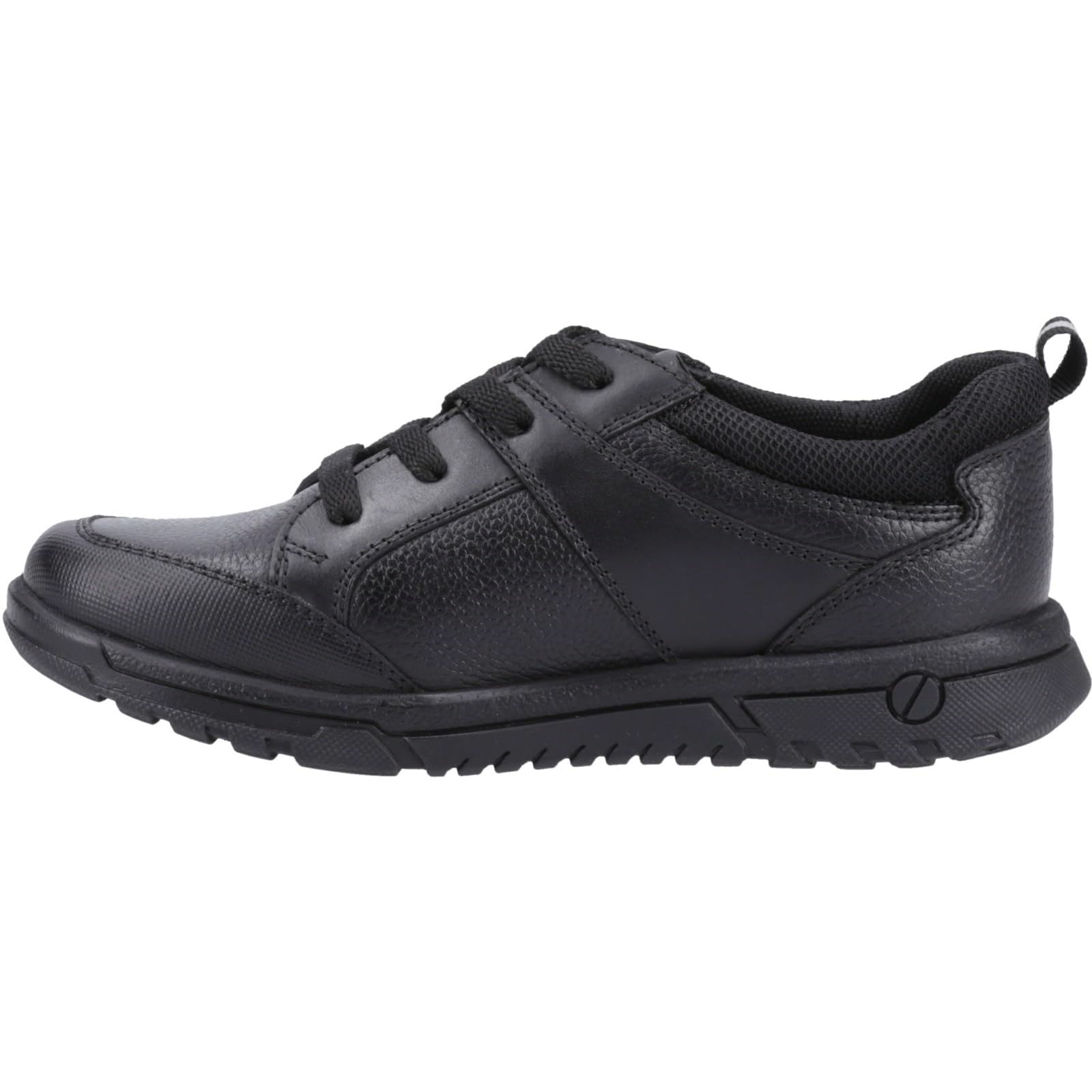 Hush Puppies Steven Senior Shoe, Black, 5 UK