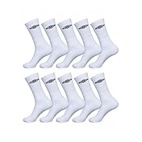 UMBRO Calzini Uomo Sportivo Tessitura con Imbottiti, Set di 10 Calze Uomo Lunghe