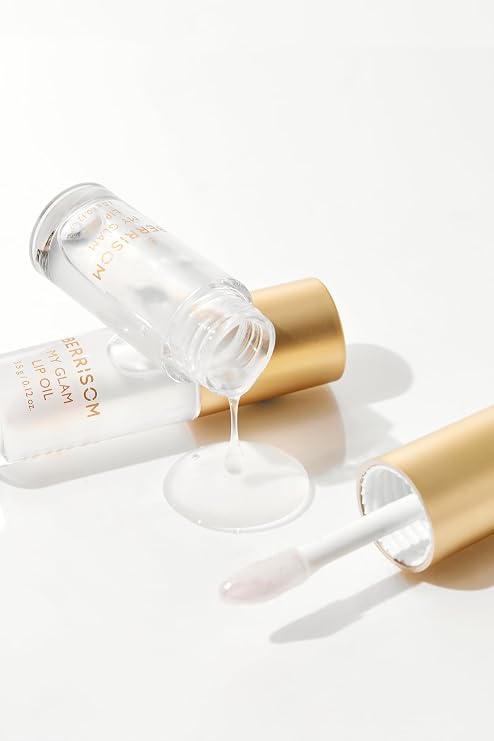Berrisom My Glam Lip Oil 3.5g / 0.12oz, High-Shine Moisturizing Lip Glow, Non-Sticky Formula with 7 Natural Plant Oils, Plumping & Smoothing Lip Treatment for Dry Lips