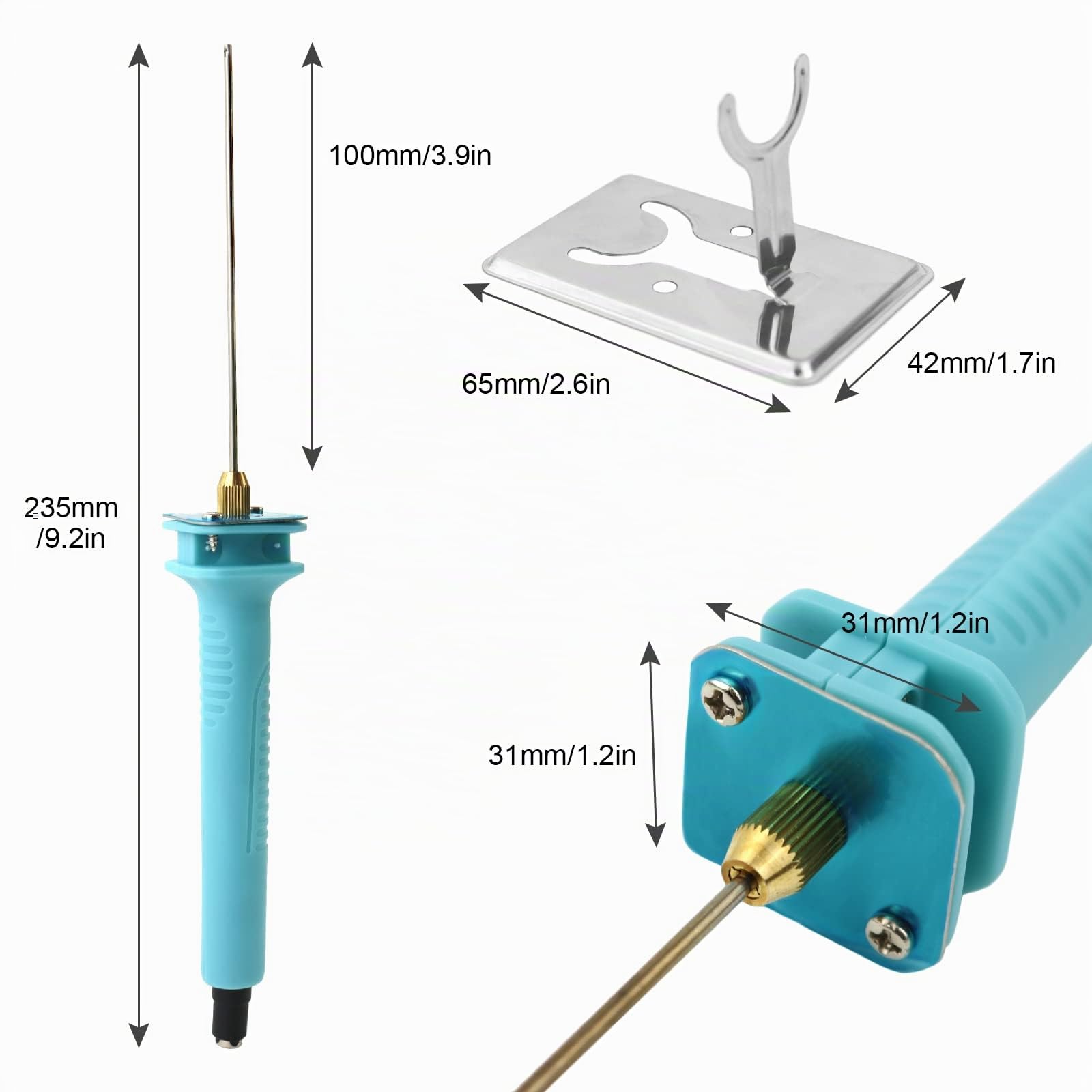 Tosucs Cortador de Espuma, 10CM 100-240V/18W Eléctrico Espuma Maquina de Cortar, Cortador de Alambre de Poliestireno Espuma de Poliestireno Grabado Arte DIY Herramienta, EU