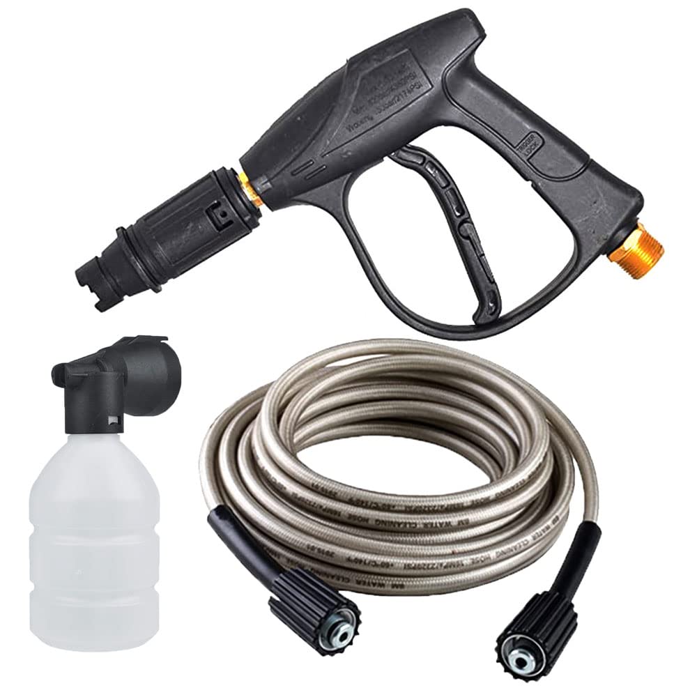 MLD WPH-1964 Adjustable Nozzle Spray Gun With 7 mtr Pressure Washing hose Pipe & Foam Flow bottle combo set Compatible with Pioneer, JPT, STARQ, REQTECH (Length 7 Meter,Color - Black) (B0B18JQT71) Amazon Price History, Amazon Price Tracker