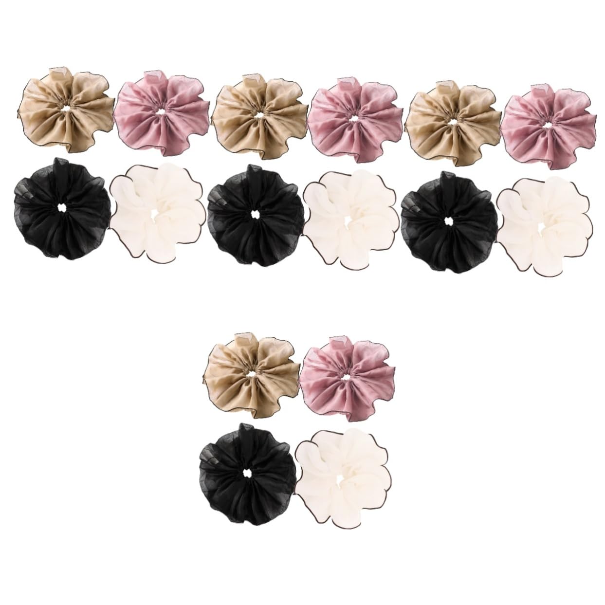 FRCOLOR 16 piezas de anillo para el pelo bufanda elástica peluquería accesorios para el pelo bandas elásticas grandes gomas elásticas para el pelo elástico toalla de pelo titular diadema