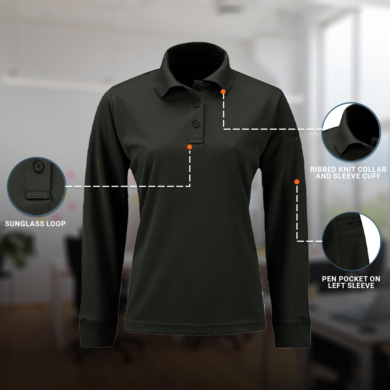 Propper Polo Mężczyźni Long Sleeve Uniform Polo