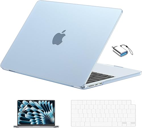 Miniatura 27 de EooCoo Funda compatible con MacBook Air de 13 pulgadas 2026 2025-2022 M4 M3 M2 modelo A3240 A3113 A2681, Mac Air de 13.6 pulgadas, carcasa rígida