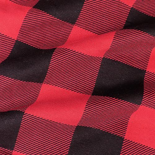 HonestBaby Family Matching Holiday Pajamas Organic Cotton for Men, Women, Kids, Toddlers, Baby Boys, Girls, Unisex Pets, Holiday Tartan, Medium by HonestBaby - Image 7