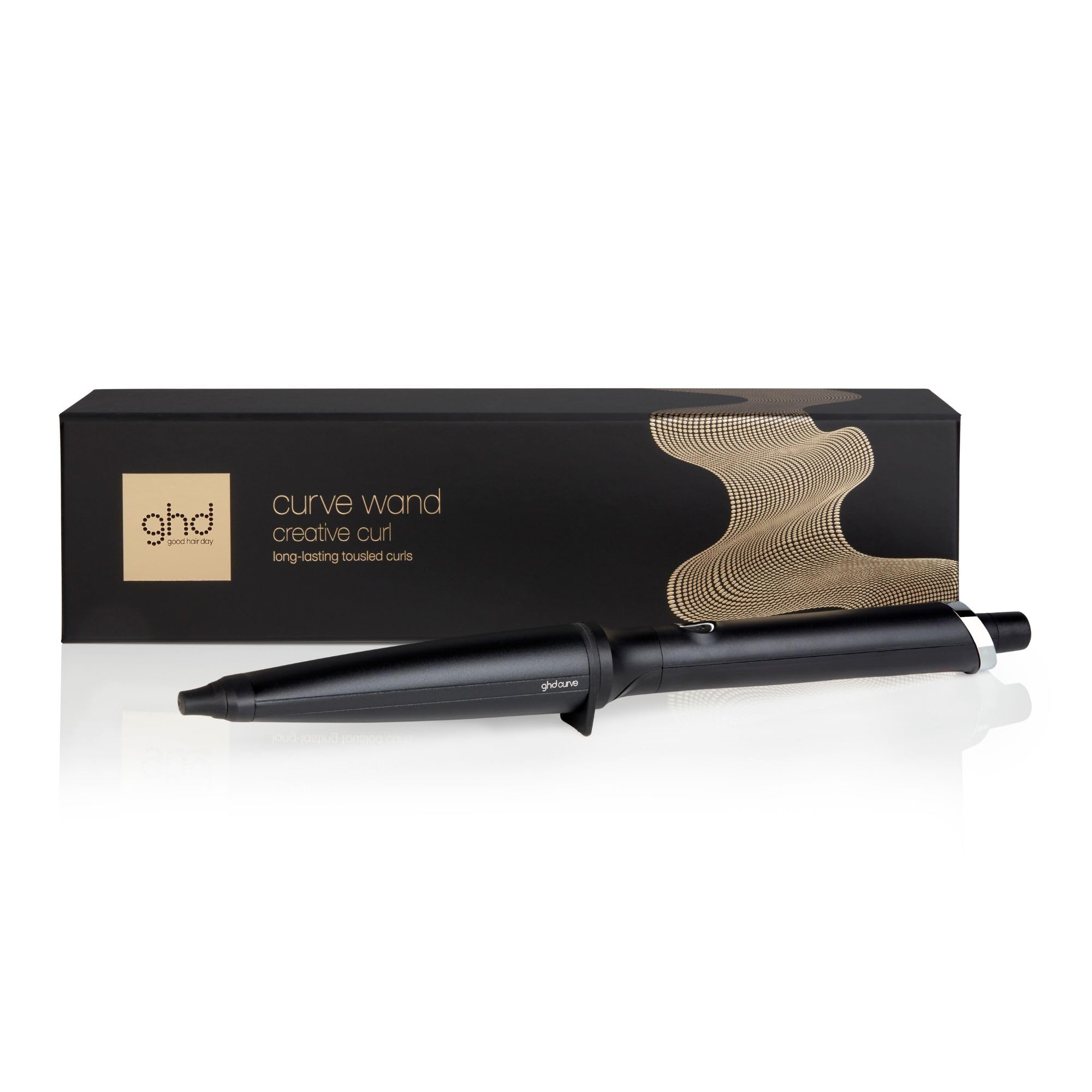 ghd - Boucleur ghd Creative Curl Wand - Boucleur professionnel (Noir) - Créez des boucles en 5 à 8 secs pour une tenue 24H - Wavy naturel facile, rapide - Idéal pour tous types de cheveux