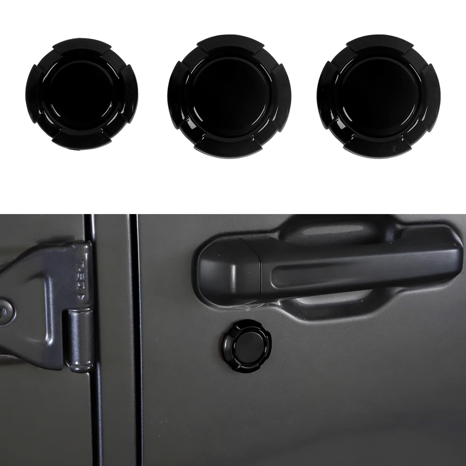 Buy Hoolcar Exterior Door Key Jack Trim Cover Door Lock Cover for 2018