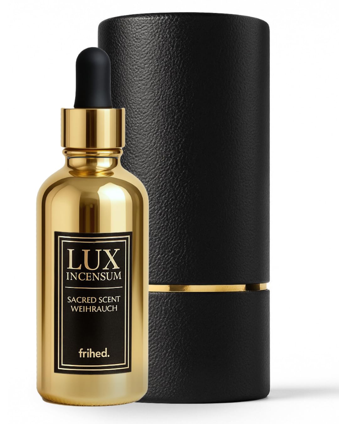 frihed.® Saunaaufguss mit Weihrauch – Sauna Duft erdig & warm – luxuriöser Aufguss für alle Sauna Arten – hochwertiges Aufgussmittel mit Pipette – Saunaöl – Wellness Geschenk Made in Germany (100 ml)