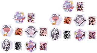 EXCEART Water Fuse Beads 10 Pcs Halloween Bean Set Suit Girls Crafts Keychain Kit Acrylic Red Beads Acrylic Star Beads Heart Beads DIY Making Pony Bead DIY Craft Pony Bead Craft Beads