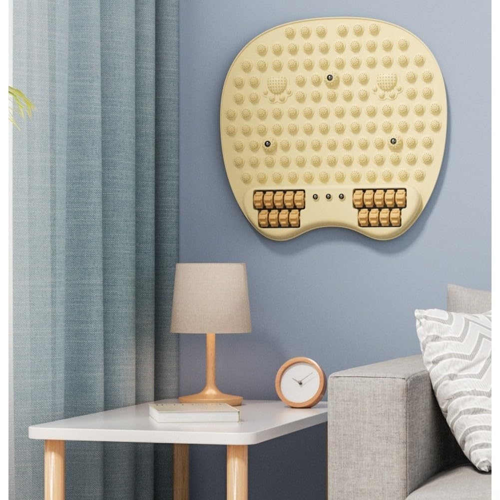 Tapis d'acupression TPE avec zone de massage à rouleaux pour la réflexologie et la relaxation des pieds | Grande planche de fitness 50 x 50 cm pour une utilisation à la maison | Design de rangement