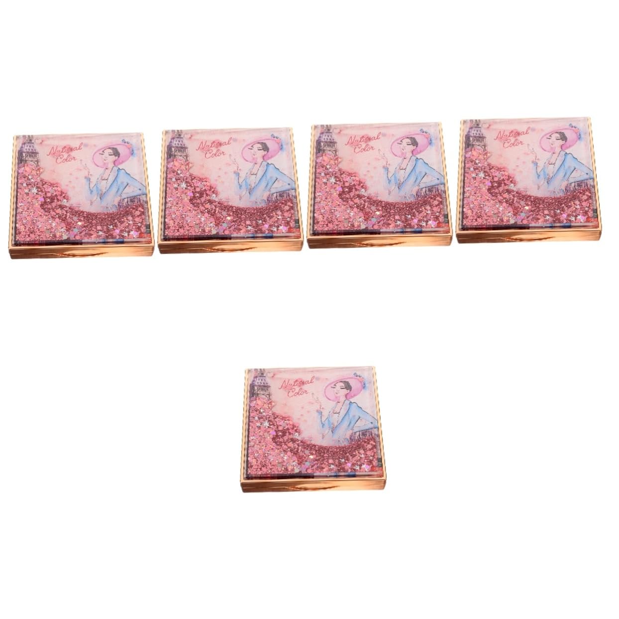 Didiseaon 5pezzi Palette Per Ombretti Vuota Scomparti Design e Portatile Per Makeup Personalizzato Per Viaggi e Cosmetici