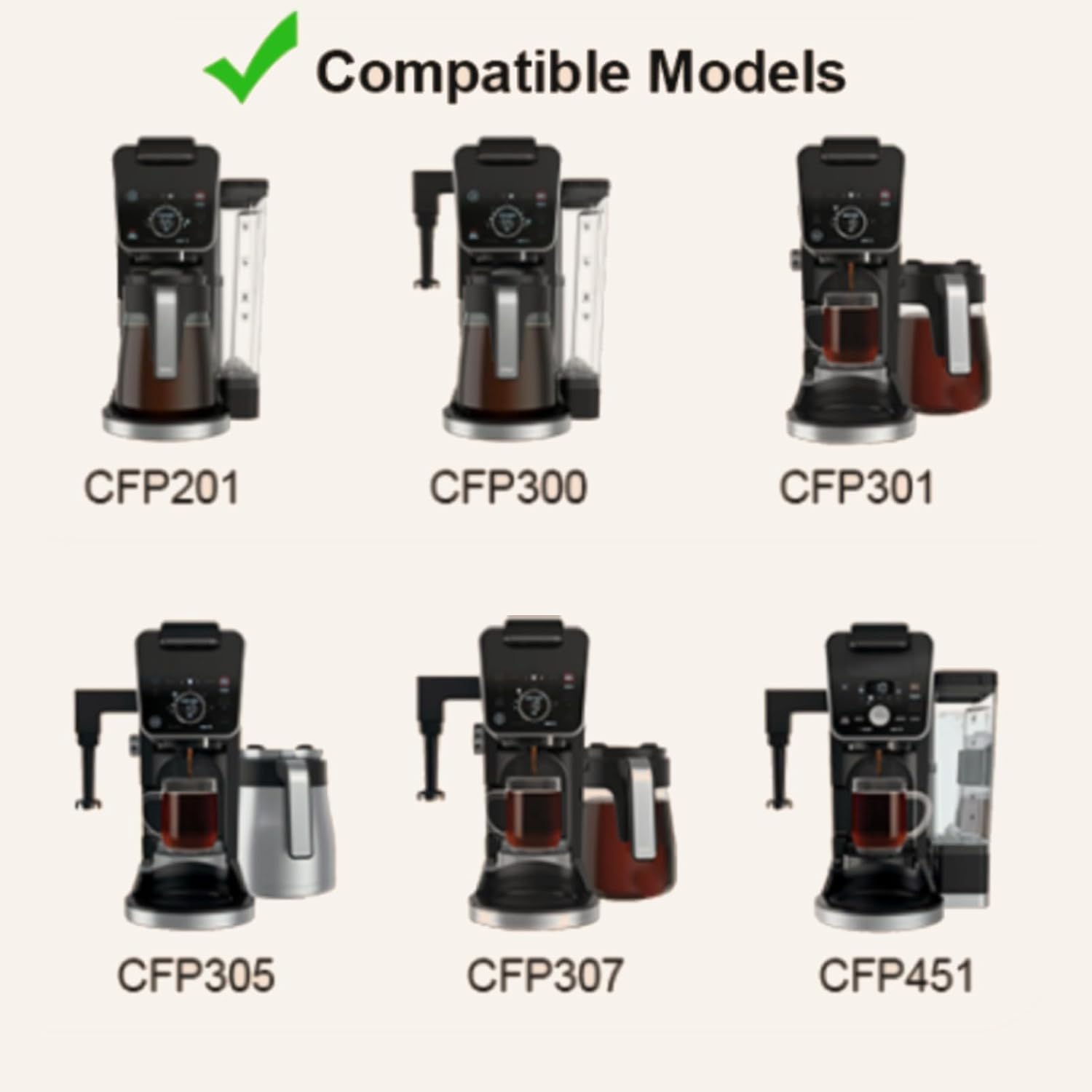 Paquete de 4 cápsulas de café reutilizables de acero inoxidable compatibles con cafetera Ninja CFP201 CFP301 Dual Brew Pro Machine filtro de café Ninja reutilizable