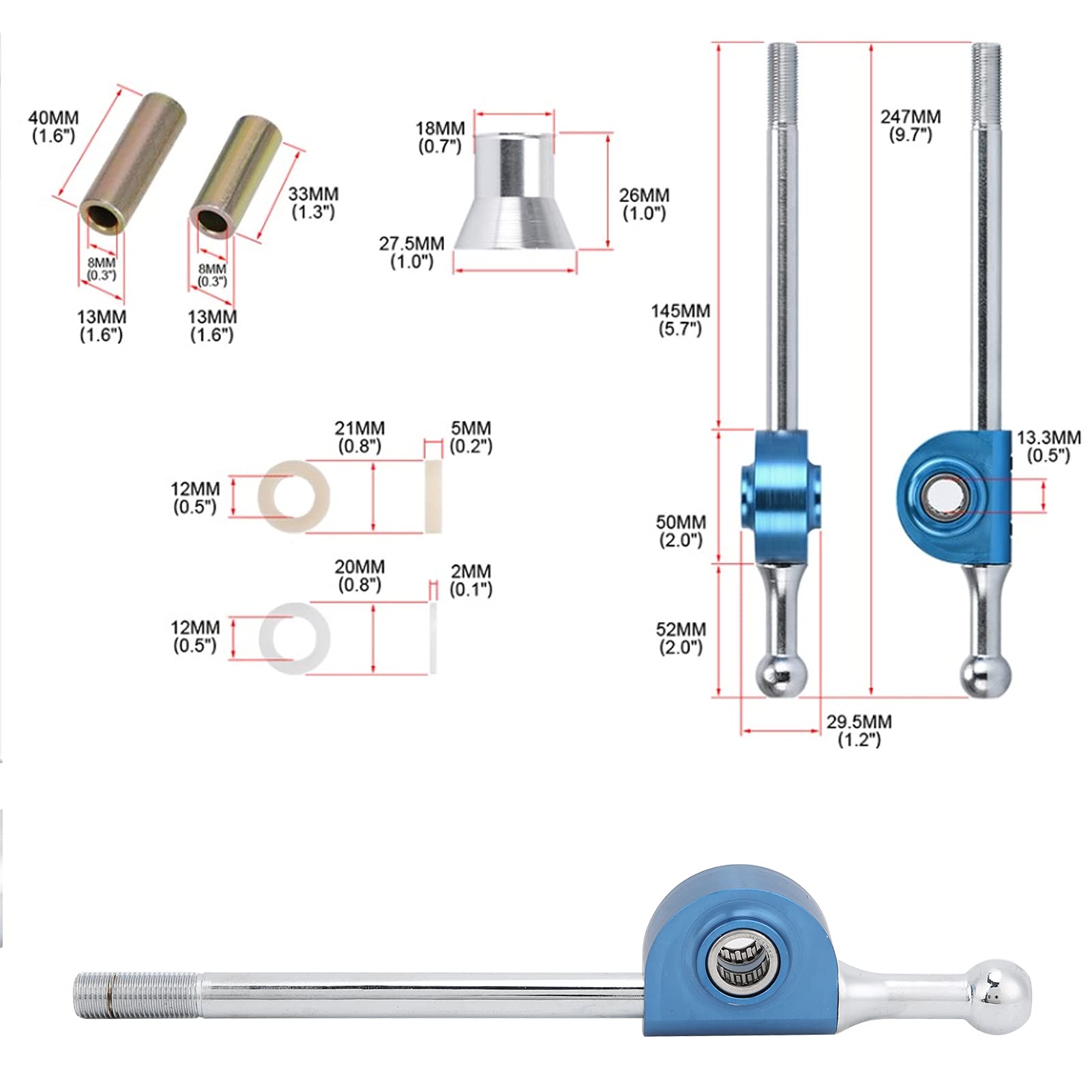 Palanca de Cambio Corta, Palanca de Cambio de Tiro Corto, Kit de Cambio rápido Cambio rápido WX‑5350 Apto para/Impreza/Legacy