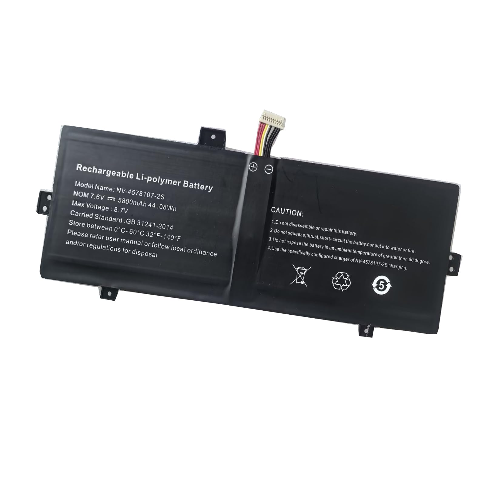 Aowe 5800mAh 7.6V Replacement NV-3379107-2S NV-4578107-2S 3882229C Battery for Geobook 120 IOTA FLO/64GB
