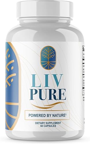 Liv Pure Cápsulas de desintoxicación del hígado Liv Pure Suplemento LivPure  Suplementos de limpieza de desintoxicación del hígado Live Pure Liver,
