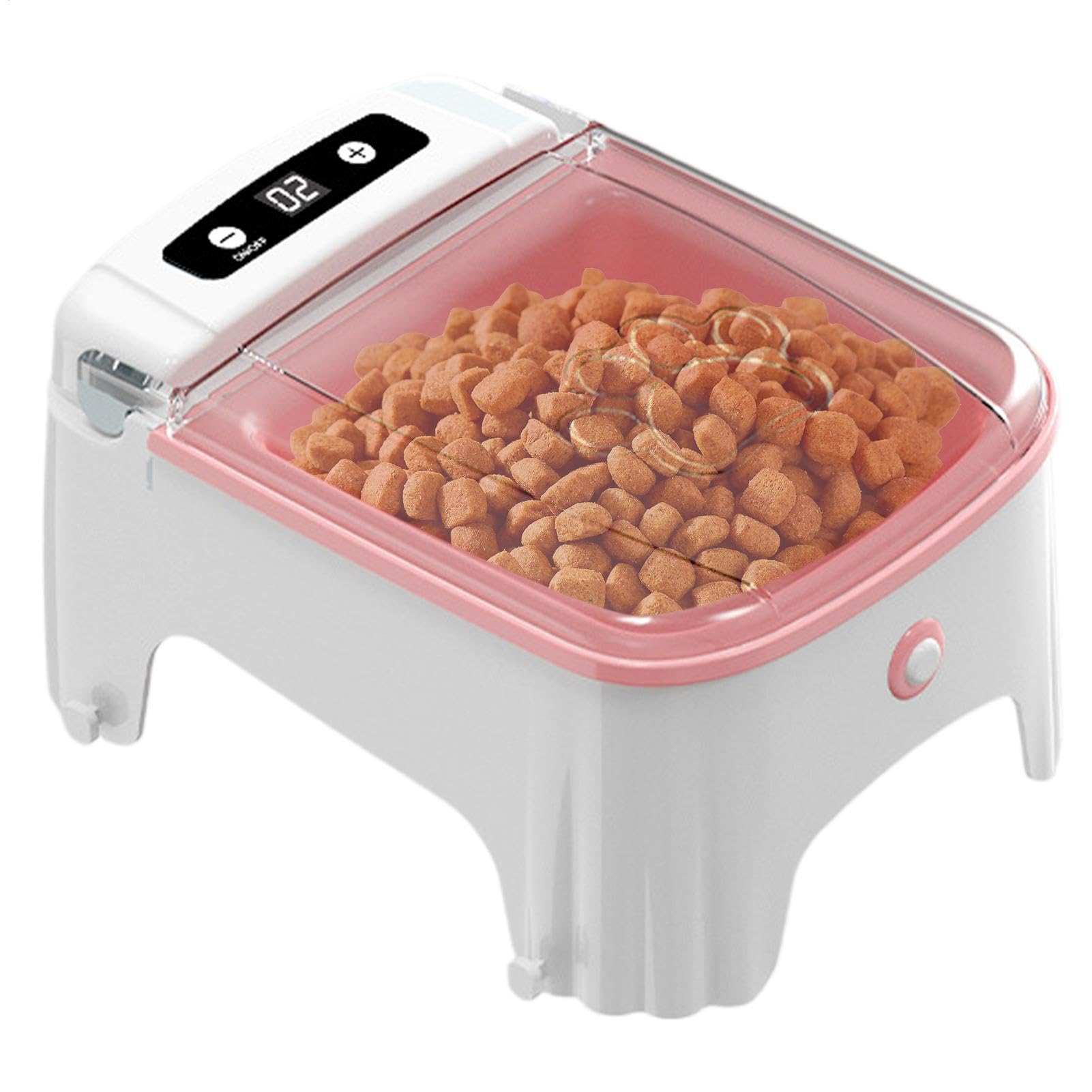 Ceprznvey Pet Food Bowl, Sensor Cat Feeder, Cat Food Dispenser, Smart Pet Feeder, Type-C Charging Automatic Feeder, Batterie Powered Dispense with Timer, Dry Pet Bowl for Cat & Dog