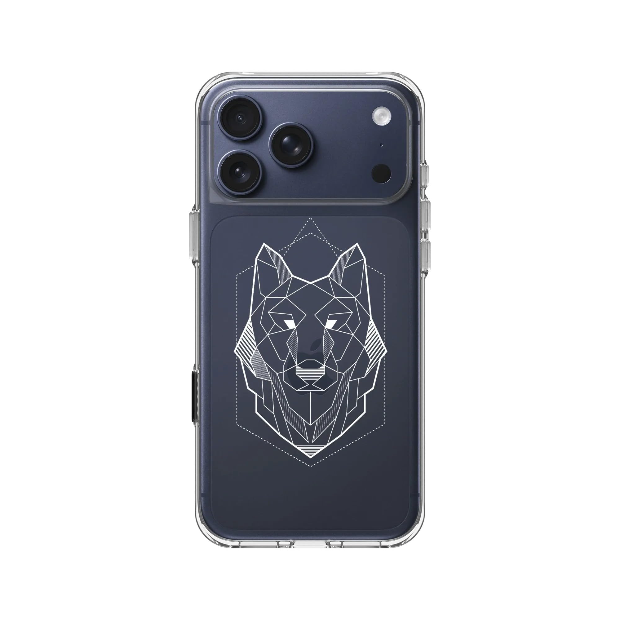 Coque iPhone 17 Pro Max RhinoShield Clear motif Geometric Wolf Head - 7