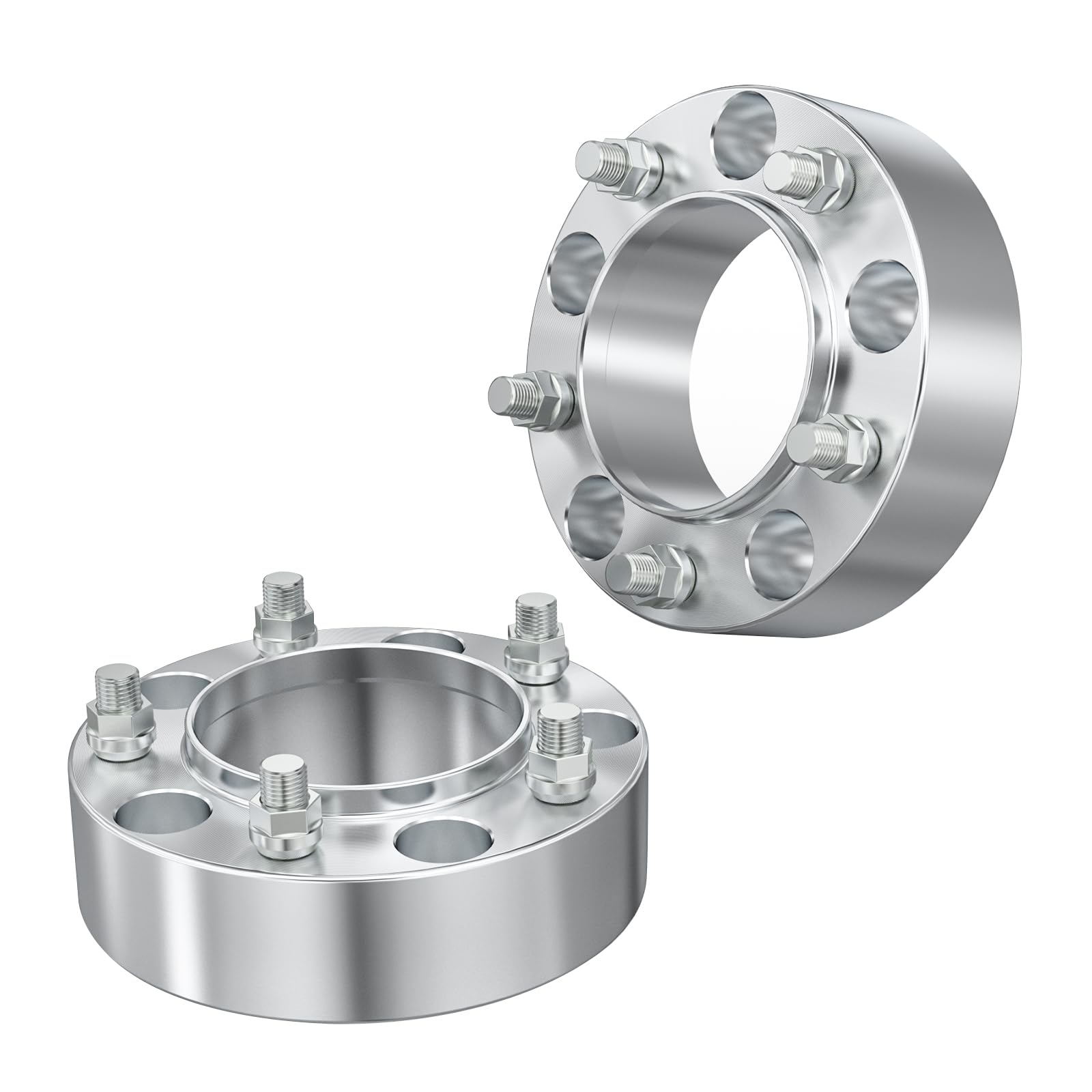 50mm (2 Inch) 5x150 Wheel Spacers Compatible For Toyota Land Cruiser 1998-2001, Sequoia 2008-2022, Tundra 2007-2021, Compatible For LX470, LX570 2008-2021 Hubcentric (2pcs 110mm M14x1.5)
