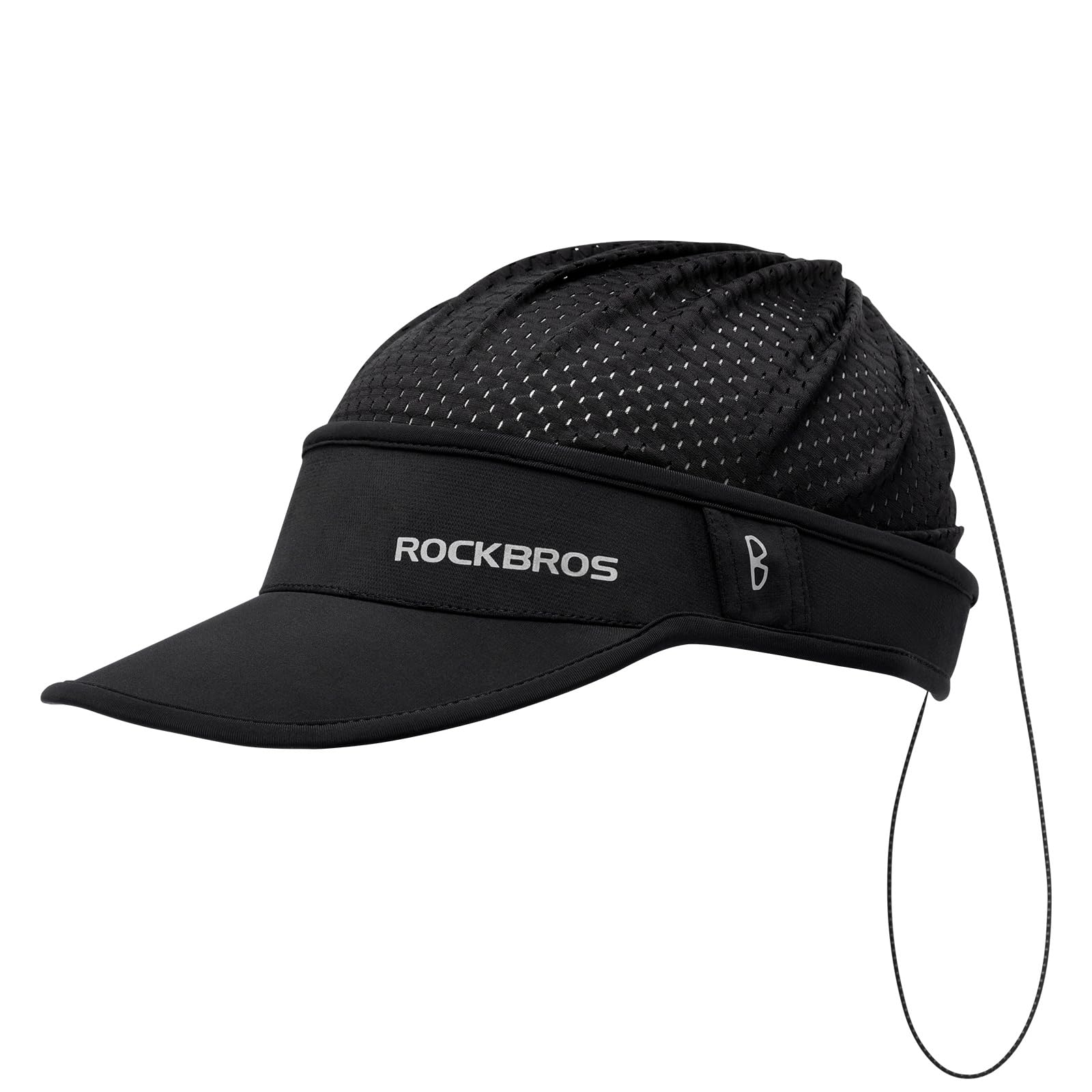 ROCKBROS Fahrradkappe Mütze Fahrrad Cycling Cap UV-Schutz UPF 50+ Sommer Leichte Atmungsaktive Verstellbare Pferdeschwanz Kappe Unisex für Outdoor Sports Radfahren Laufen Angeln Damen & Herren