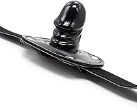 Vista 9 de YiFeng Consolador con cerradura Pene Boca Mordaza con bloqueo Bondage Correa de cuero en BDSM Juguete sexual para adultos (Largo)