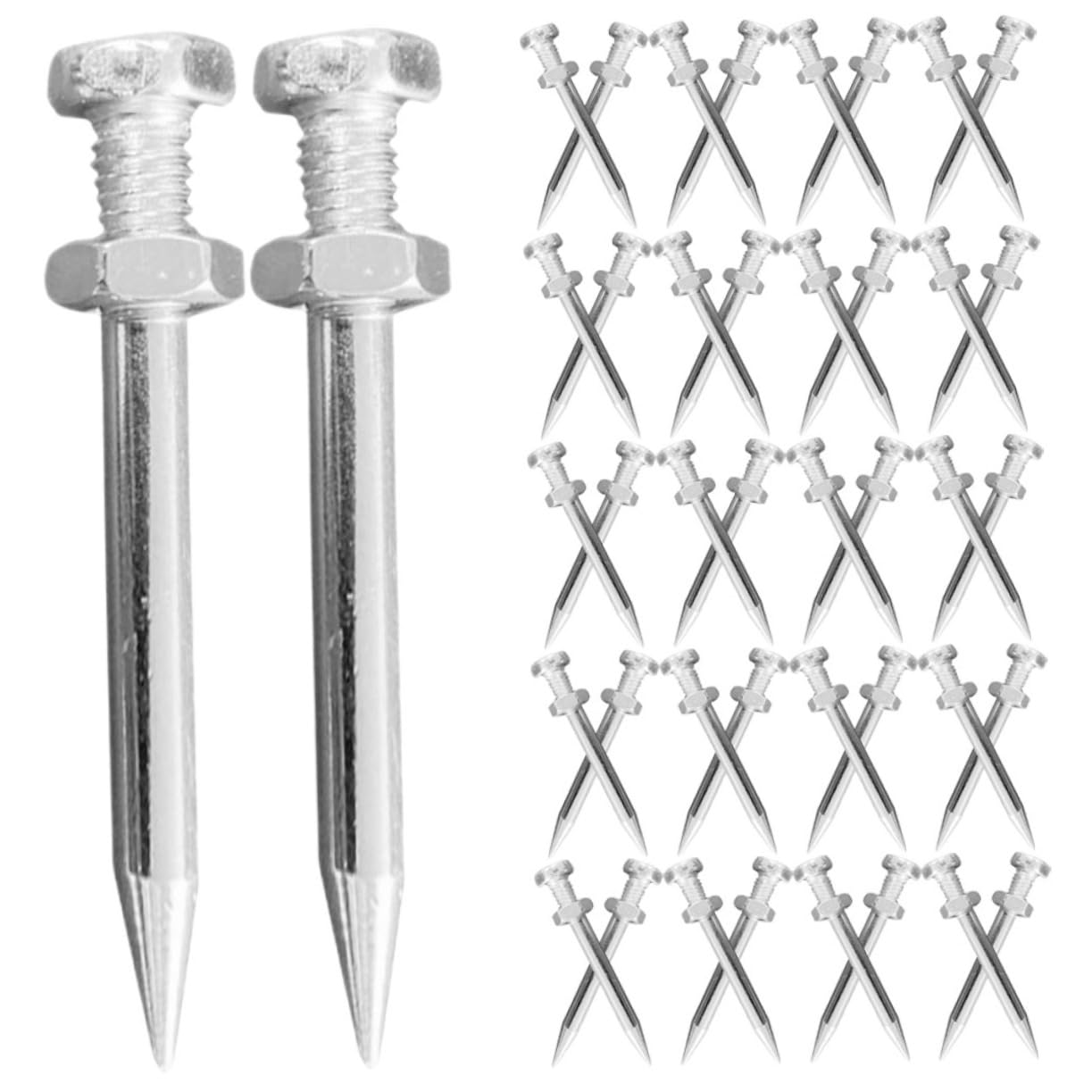 CIYODO Aeration Shoes for Lawn Care Grass Aerator Coring 40pcs Metal Spikes Stakes